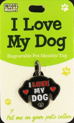 Picture of I LOVE MY DOG ID TAG